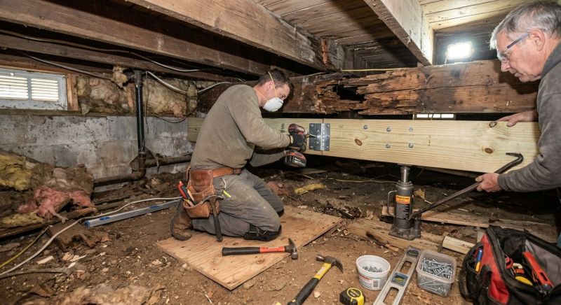 Basement Joist Repair in Conroe, TX