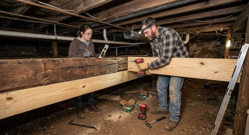 Basement Beam Repair in Kansas City, KS
