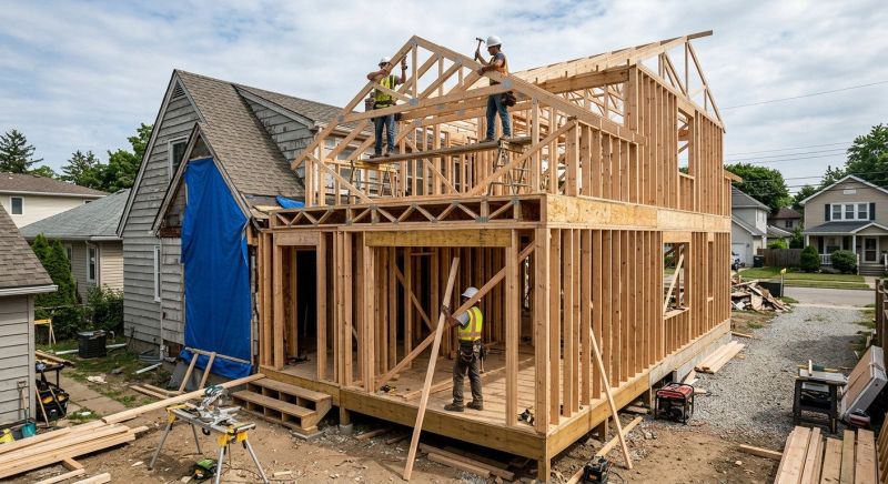 Building Addition Framing in Conroe, TX