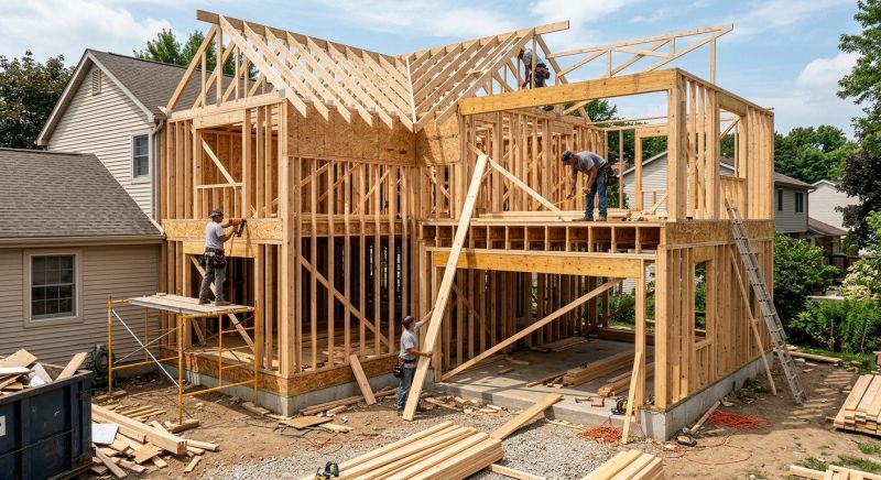 Building Addition Framing in Conroe, TX