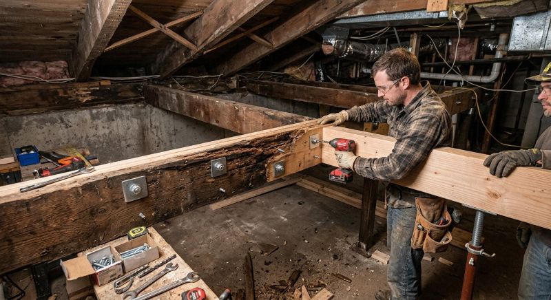 Ceiling Joist Repair in Wilmington, NC