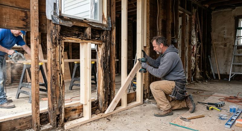 Damaged Framing Replacement in Wilmington, NC