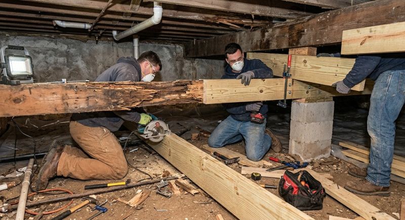 Floor Framing Replacement in Conroe, TX