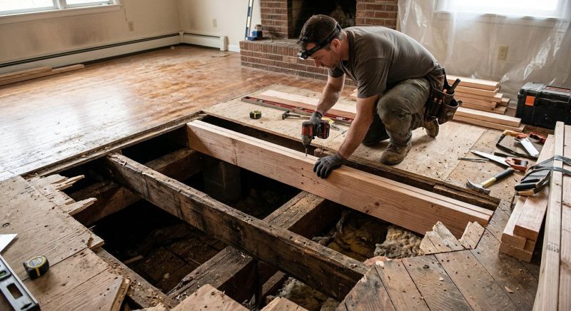 Floor Framing Replacement in Kansas City, KS