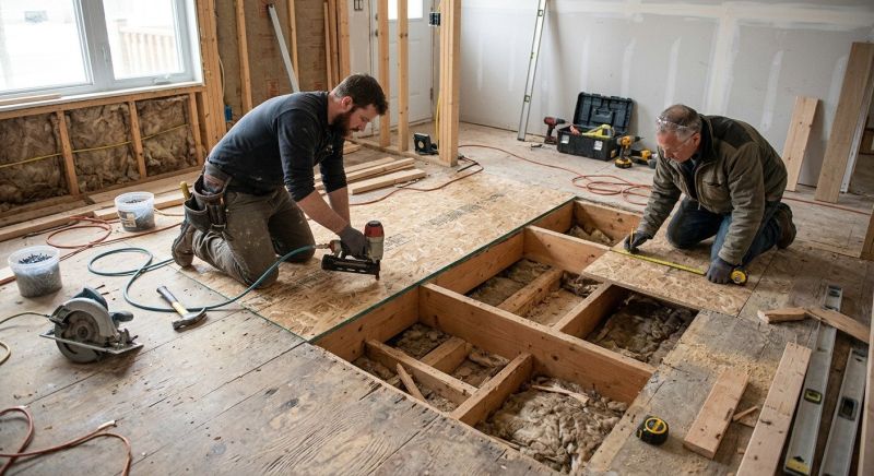 Plywood Subfloor Repair in Wilmington, NC