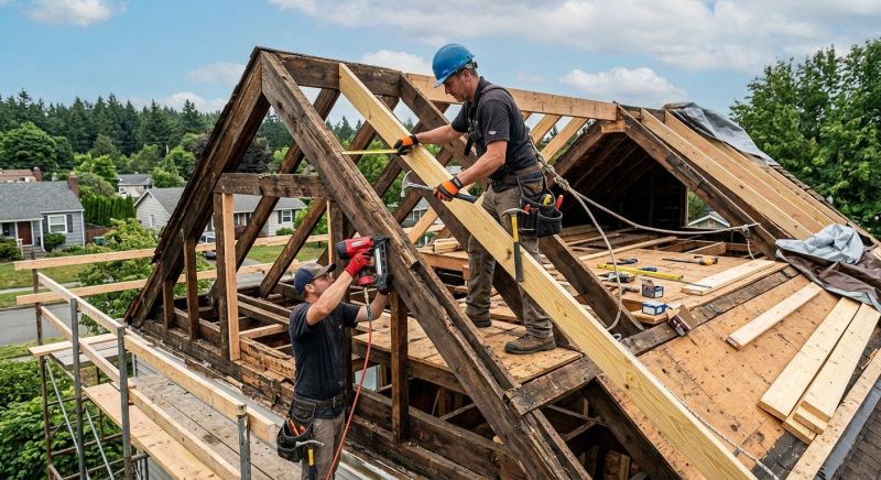 Roof Beam Repair in Kansas City, KS