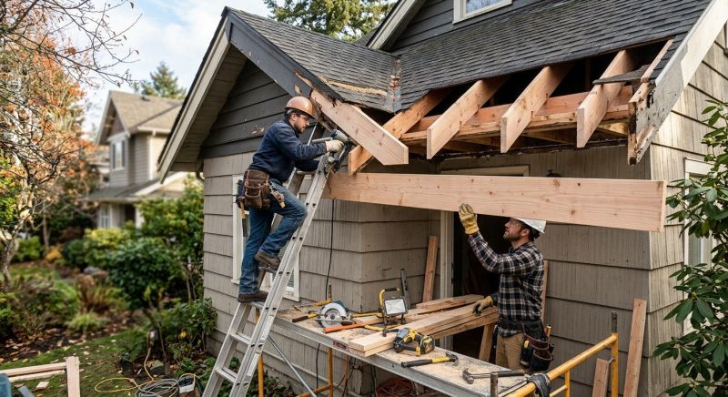 Roof Beam Repair in Wilmington, NC