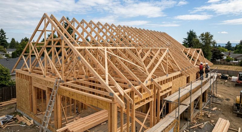 Roof Truss Framing in Kansas City, KS